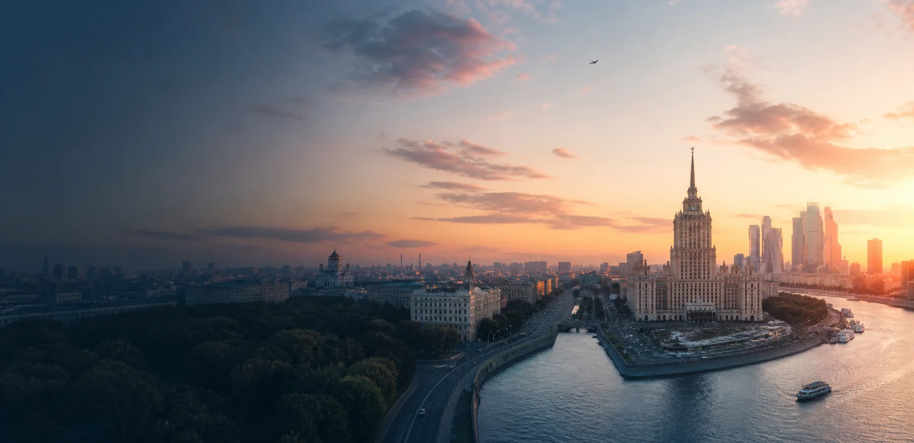 Карта направлений авиаперелётов